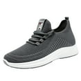 thumbnail image 1 of Siilsaa Mens White Casual Shoes Low-Top Running Shoes Breathable Lightweight Sneakers Grey,11, 1 of 5