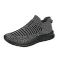 thumbnail image 1 of Siilsaa Mens Wide Sneakers Classic Slip On Lightweight Casual Shoes Sneakers Grey,8, 1 of 5