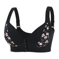 thumbnail image 1 of Siilsaa Minimizer Bras for Women Womens Comfortable Wireless Bras Push Up Seamless Bralettes Soft Neck Brassiere Scalloped Full Coverage Everyday Bra Black,50D, 1 of 7