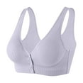 thumbnail image 1 of Siilsaa Minimizer Bras for Women Womens Comfortable Wireless Bras Push Up Seamless Bralettes Soft Neck Brassiere Scalloped Full Coverage Everyday Bra Grey,XL, 1 of 5