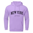 thumbnail image 1 of Siilsaa Oversized Hoodie for Men Good Things Take Time & Rose Shape Graphic Long Sleeve Y2K Hooded Pullover Tops Comfort Hoodies Purple,L, 1 of 5