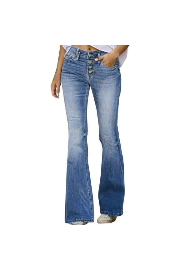 Pants for Woman Women Wide Leg Jeans High Waist Baggy Jeans Loose Boyfriend Jeans Denim Pants Y2K Navy Blue,S