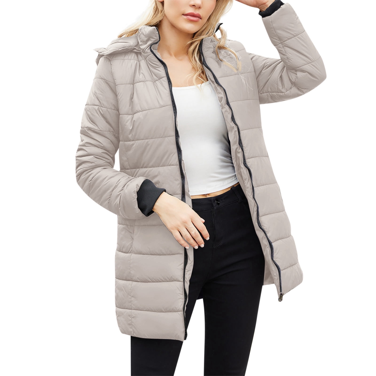 Winter Jackets for Men, Men Solid Casual Stand-up Collar