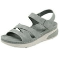 thumbnail image 1 of Siilsaa Platform Sandals Women Womens Fashion Lightweight Athletic Yoga Mat Sandals Slip On Thick Cushion Slippers Sandals With Comfortable Plantar Fasciitis Arch Support Grey,8, 1 of 6