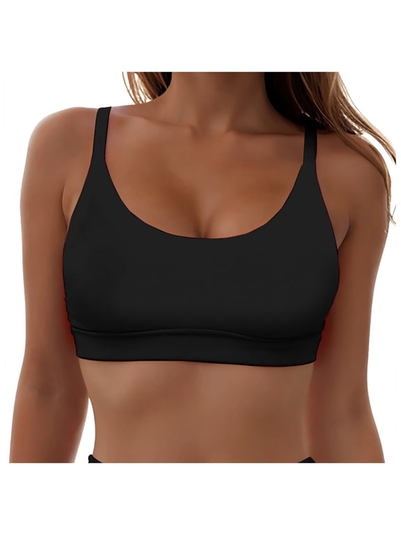 Push Up Swimsuits for Women Bikini Tops for Women Cropped Tankini Tops Padded Knot Twist Adjustable Tank Swimwear Top Only Watermelon Black,S