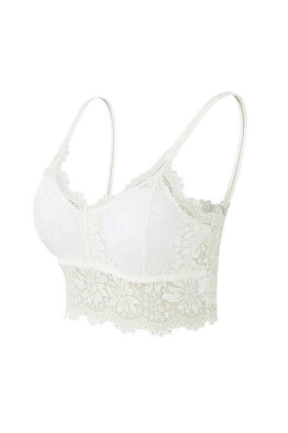 Sexy Bras for Women Naughty Women's Sports Bra Front Adjustable High Impact Support Padded Wireless Racerback Plus Size Running Bra White,2XL