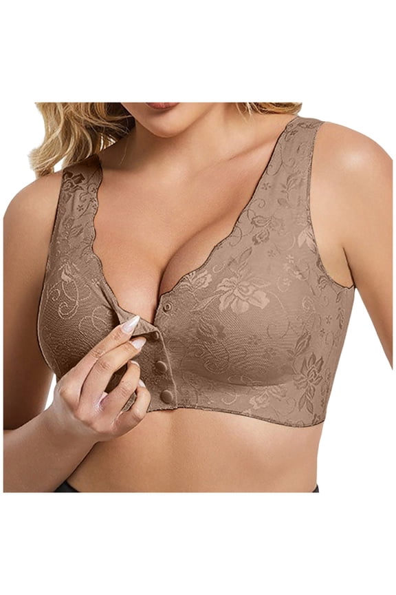 Sexy Bras for Women womens Comfort Devotion T-shirt Bra, Underwire Bra, Full Coverage Bras for Women Khaki,XXXL