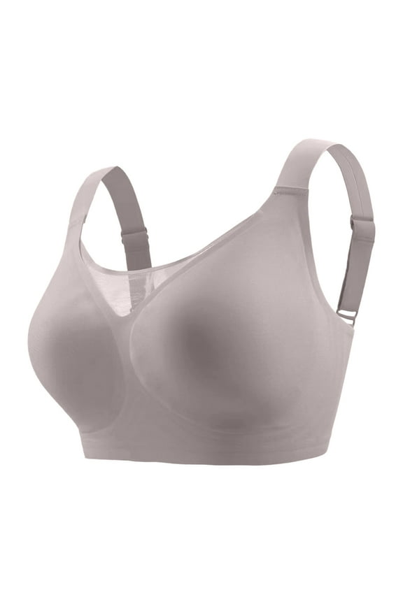 Sexy Lingere Women's Full Coverage Unlined Underwire, Lace & Mesh See, Plus Size Lingerie Inspired Retro Bra Grey,XXXXL
