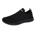 thumbnail image 1 of Siilsaa Shoes for Women Sneakers Walking Shoes Sock Casual Ladies Fashion Sneakers Comfortable Slip On Air Cushion Platform Black,7.5, 1 of 5
