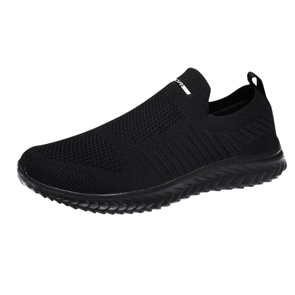 Siilsaa Shoes for Women Sneakers Walking Shoes Sock Casual Ladies Fashion Sneakers Comfortable Slip On Air Cushion Platform Black,7.5