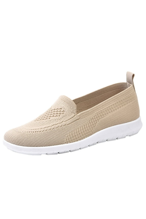 Slip On Sneakers Women Classic Slip-on Athletic Sneaker, Wide Width Available Khaki,7.5
