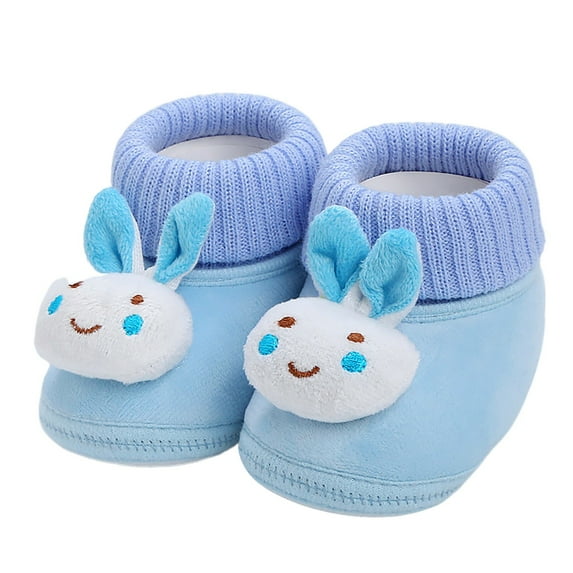 Siilsaa Sneakers for Girls Baby First Walking Shoes Boys Girls Sneakers Crib Shoes Breathable Lightweight Slip On Shoes Blue,12