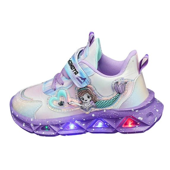 Siilsaa Sneakers for Toddler Boys Slip-on Sneakers Comfort Sole Lightweight Running Walking Shoes Purple,9.5-10 Years