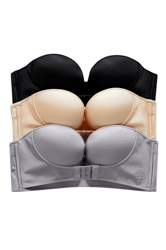 Sports Bra Women's Sports Bra Front Adjustable High Impact Support Padded Wireless Racerback Plus Size Running Bra Multicolor,75D