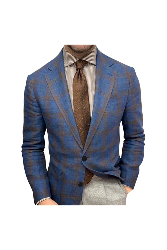 Sports Jackets for Men Smart Wash with Repreve Tailored Fit Suit Separates-Pants & Jackets Blue,XL