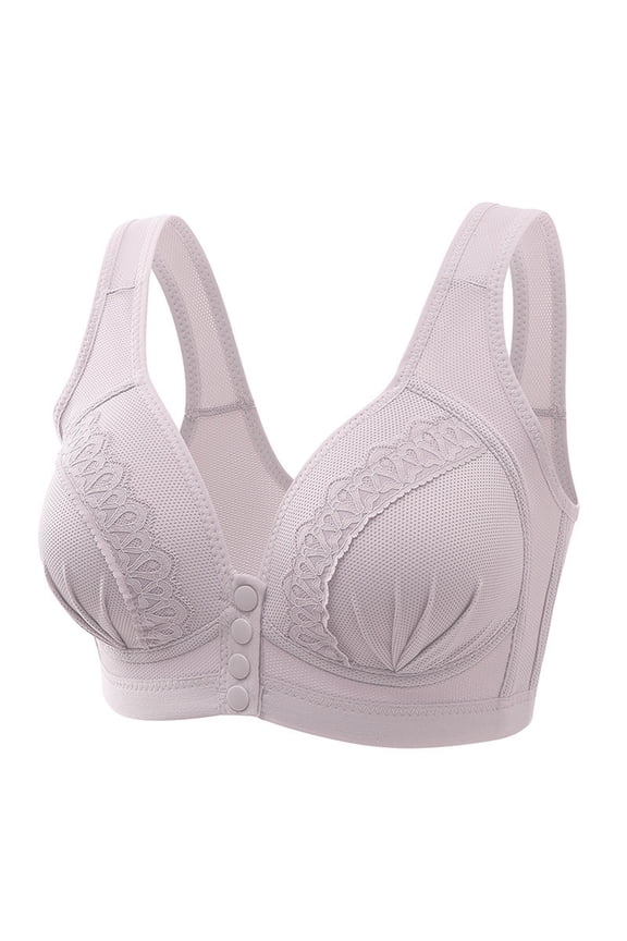 Supportive Bras for Women Sports Bras for Women Support Underwire Cross Back Large Bust Cool Comfort Molded Cup Grey,42