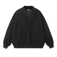 thumbnail image 1 of Siilsaa Sweatshirts for Men Women Adult Pullover Sweater, Crewneck Regular Moisture Wicking Black,L, 1 of 4