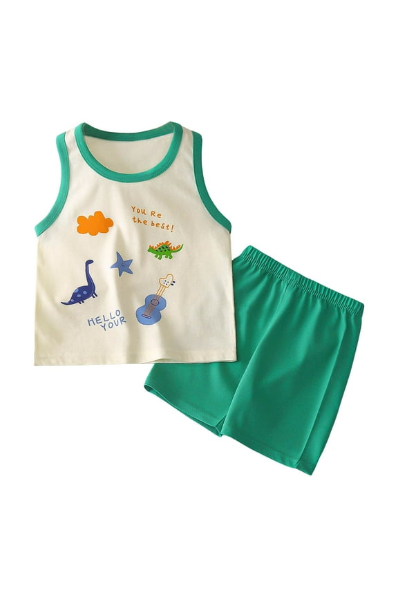 Toddler Boy Clothes Toddler Boy Matching Set Summer Boy Girl Clothes Set Outfits Solid Short Sleeve Pocket Tops Shorts Green,4 Years Green,73