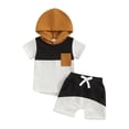 thumbnail image 1 of Siilsaa Toddler Outfits for Boys Baby Girl Clothes Toddler Girl Summer Outfits Shirts Tops Shorts Set Little Girl Clothes Black,18M, 1 of 2