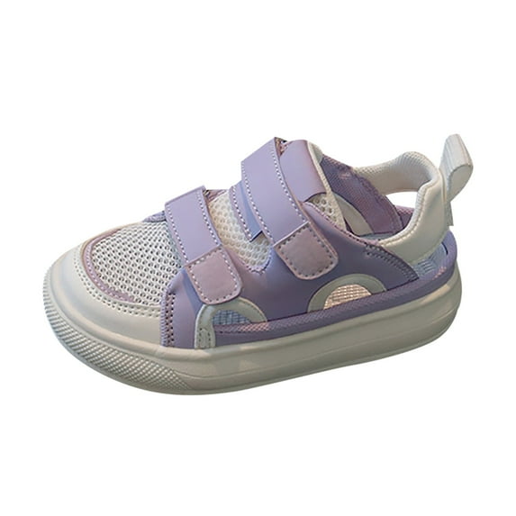 Siilsaa Toddler Shoes Boys Unisex Sneakers with Breathable Soft Sole Running Shoes Lightweight Purple,10.5-11 Years