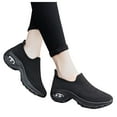 thumbnail image 1 of Siilsaa Walking Shoes Women Casual Sock Sneakers Lightweight Comfy Breathable Pull-on Shoes(Black,8), 1 of 5