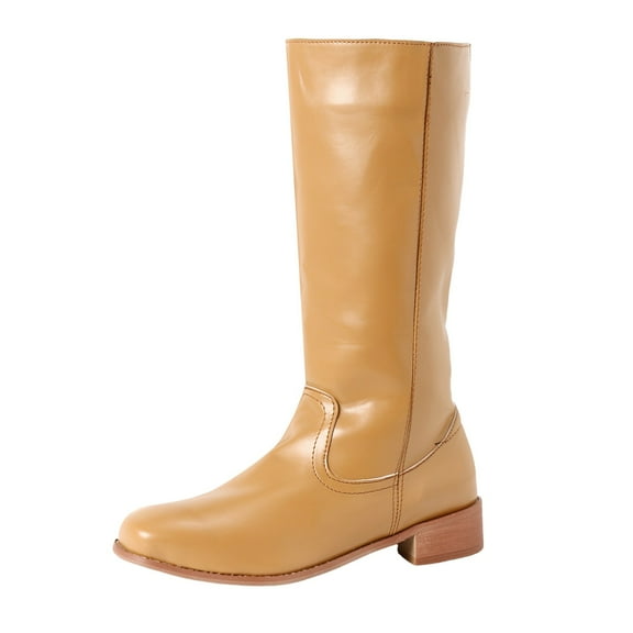 Siilsaa Western Cowboy Boots for Women - Knee High Wide Calf Cowgirl Boots Yellow,10