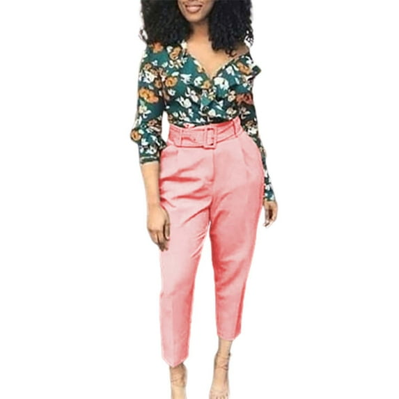 Siilsaa Wide Legs Jeans for Women Women's Baggy Cargo Pants Clothing Multi-Pocket Relaxed Fit Jeans Fairy Grunge Clothes Alt Emo Streetwear Pink,S