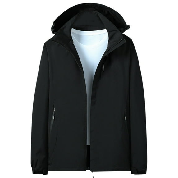 Siilsaa Winter Coats for Women Plus Size Classic-Fit Full-Zip Polar Soft Jacket Black,2XL