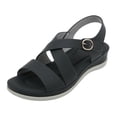 thumbnail image 1 of Siilsaa Women Beach Fashion Women's Comfortable Walking Sandals with Elastic Strap LightWeight Sports Hiking Sandals for Summer Dressy Black,380.00, 1 of 6