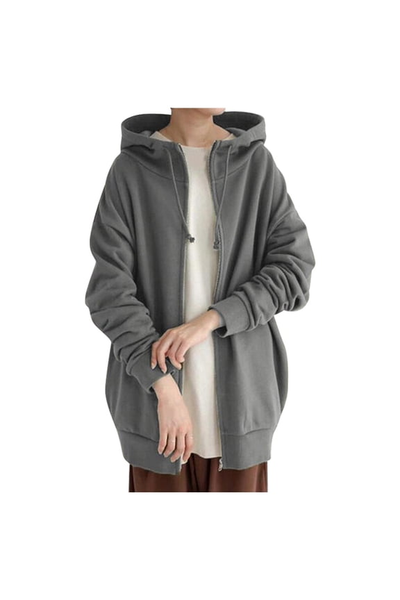 Women Jogger Outfit Suits Long Sleeve Sets Tracksuit 2pcs Long Pants Hoodie Set Grey,5XL