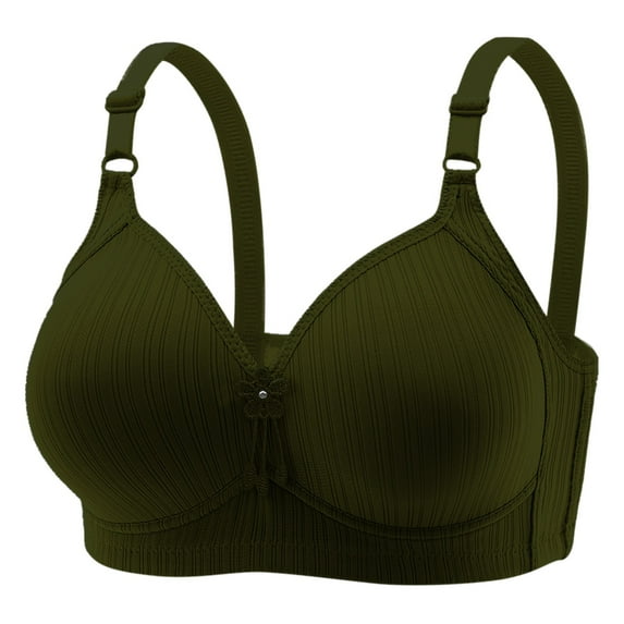 Siilsaa Women'S Lingerie Sexy Women's Sexy Lace Bra Underwire Balconette Unlined Demi Sheer Plus Size Green,44