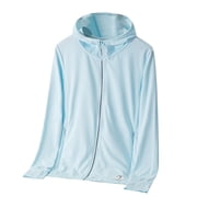 Siilsaa Womens Cardigans Crochet Fall Cardigan Shrug 2024 Lightweight Open Front Hollow-out Cardigan Sweater Outwear Light Blue,L