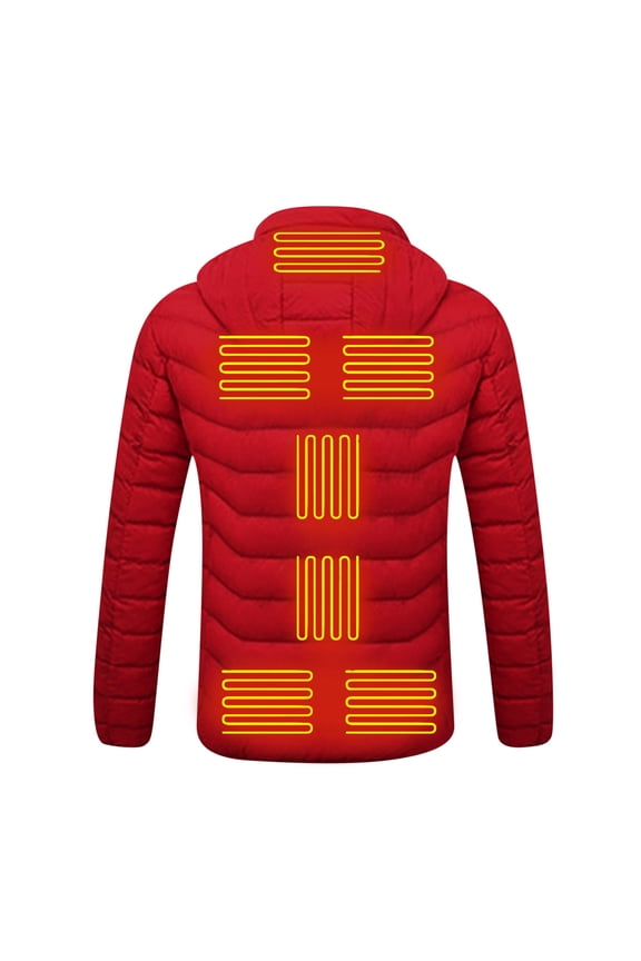 Women's Down Jacket Hooded Winter Light Weight Short Puffer Coats Packable Warm Windproof Ladies Parka Red,S