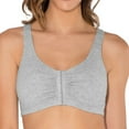 thumbnail image 1 of Siilsaa Women's Front Close Builtup Sports Bra Grey,2XL, 1 of 4