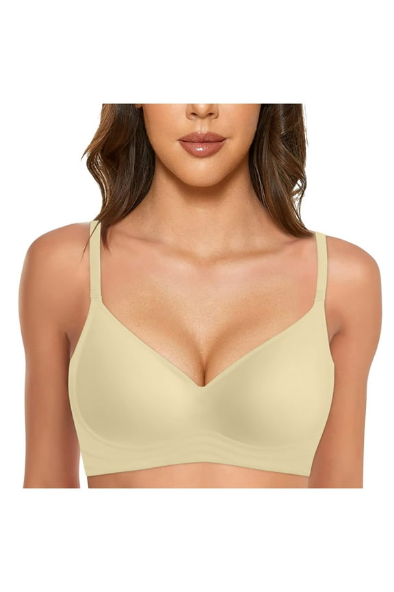 Women's Light Wireless T-Shirt Bra with ComfortFlex Fit and Comfort Foam Green,2XL