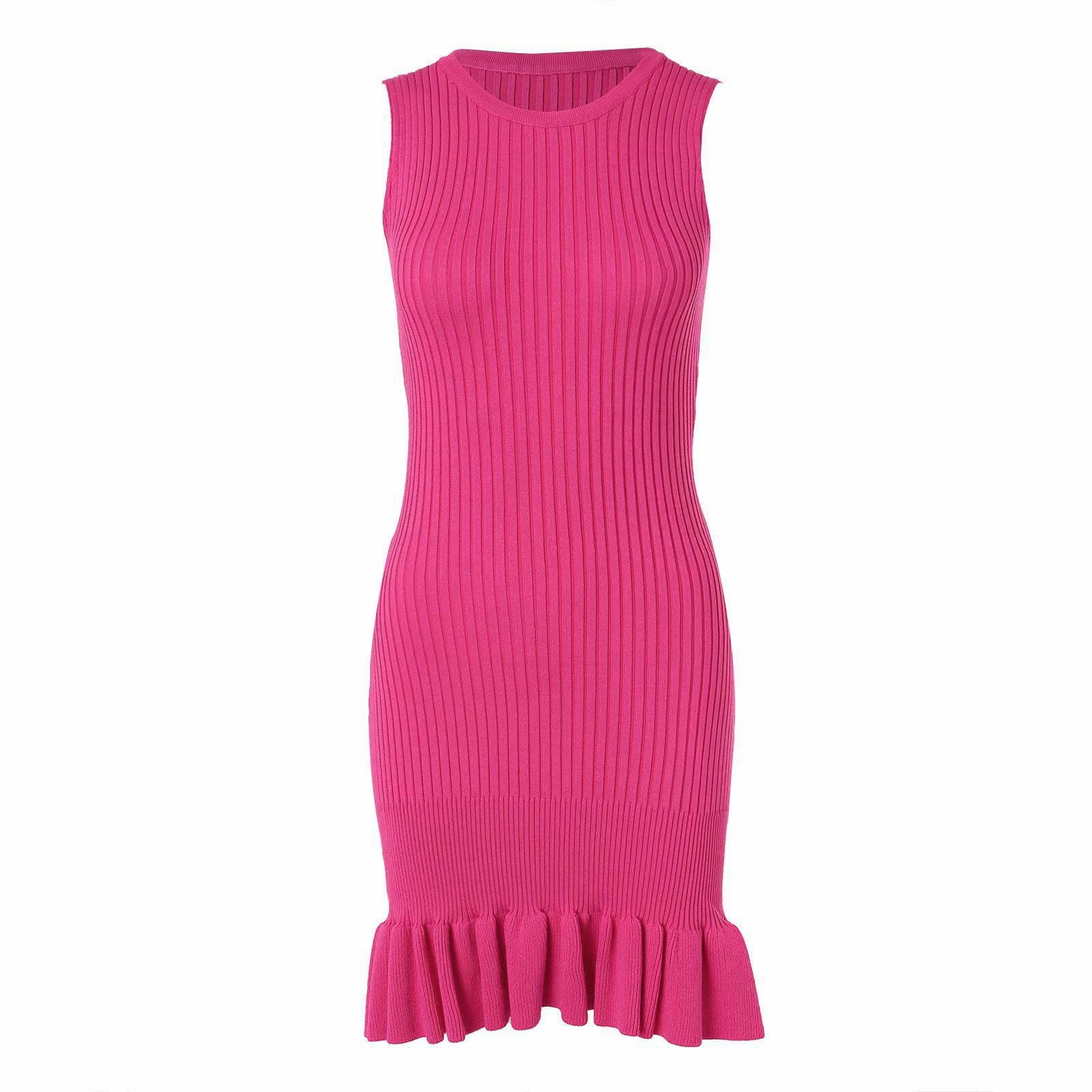 korean dress mini a New Arrival Fashion Summer Korean Mini Party Dress Women OL Elegant Temperament Retro Short Sleeve Folds Slim Asymmetrical Dress Lavender / XL / China main image 0