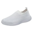 thumbnail image 1 of Siilsaa Womens Barefoot Walking Shoes Wide Toe Fashion Sneakers Comfortable Casual Shoes (White,9), 1 of 5