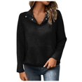 thumbnail image 1 of Siilsaa Womens Hoodie Womens Zip Up Hoodies Long Sleeve Sweatshirts Fall Outfits Oversized Sweaters Casual Fashion Jackets Black,L, 1 of 5
