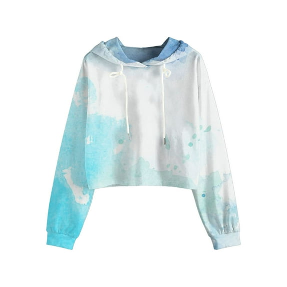 Siilsaa Womens Hoodies Women's Oversized Fall Winter Sweatshirts Long Sleeve Crew Neck Casual Solid Color Pullover Tops Shirts Sky Blue,M
