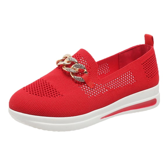 Siilsaa Womens Walking Shoes Wide Toe Barefoot Shoes Minimalist Zero Drop Shoes Breathable Fashion Sneakers(Red,7.5)
