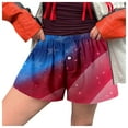 thumbnail image 1 of Siilsaa Womens Shorts Casual Shorts for Women Trendy High Wasited Casual Summer Stretchy Utility Cut Off Shorts with Pockets Watermelon Red,M, 1 of 1
