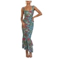 thumbnail image 1 of Siilsaa Womens Summer Dresses Women's Summer Casual Dresses Floral Party Dress Green,S, 1 of 5