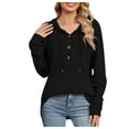 thumbnail image 1 of Siilsaa Womens Sweatshirt Womens Long Sleeve Zip Up Sweatshirts Jackets Casual Loose Outwear with Pockets Black,XL, 1 of 5