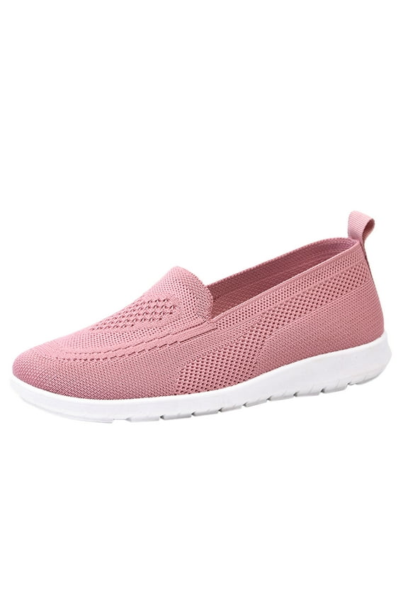 Womens Walking Shoes Wide Toe Barefoot Shoes Minimalist Zero Drop Shoes Breathable Fashion Sneakers(Pink,7)