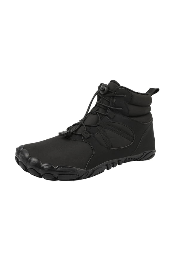 Womens Winter Boots Women's Waterproof Zip Up Snow Boots Black,8