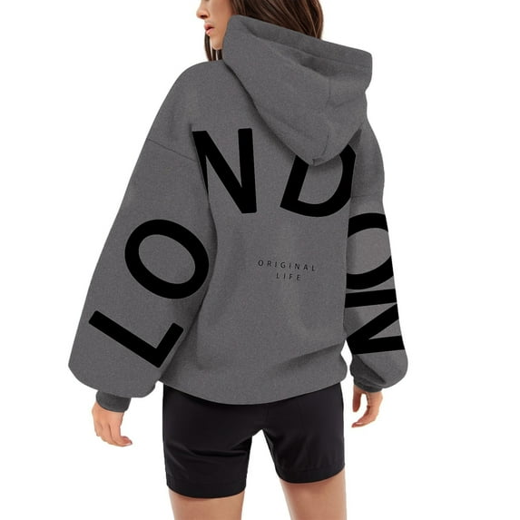Siilsaa Womens Zip up Sweatshirt Women's Lightweight Pocket Zip-Up Hoodie Jacket for Women with Plus Size Dark Gray,2XL