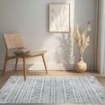 thumbnail image 1 of Siiluminisoy 3'x5' Boho Area Rugs for  Bedroom,Modern Geometric Neutral Machine Washable Rugs,Foldable,Non-slip,Gray, 1 of 11
