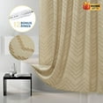thumbnail image 1 of Siiluminisoy Beige Shower Curtains, Heavy-Duty Mold/Mildew-Resistant,Water-Repellent, Machine-Washable,Chevron Textured Design,72 x 72, 1 of 9