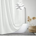 Siiluminisoy White Boho Farmhouse Shower Curtain for bathroom, 72 x 72