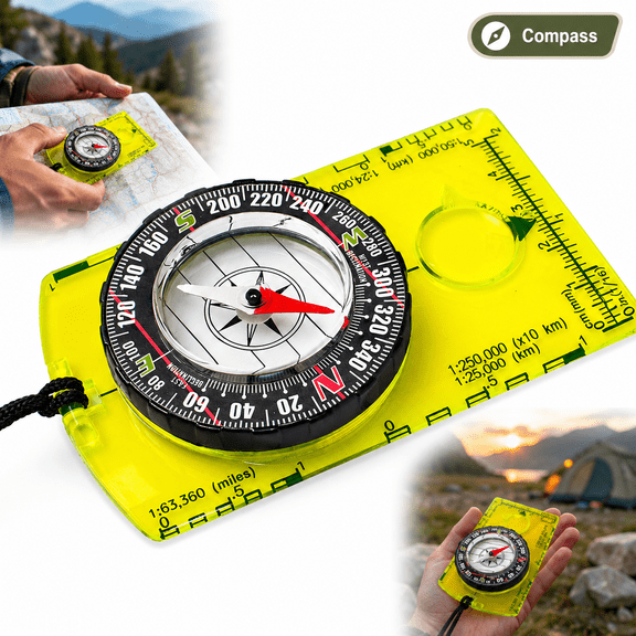 Compass Hiking Backpacking Compass Advanced Scout Compass Camping Navigation Sport Survival Professional Field Compass for Map Reading